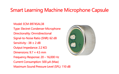 Mikrofonkapseln für intelligente Lerngeräte