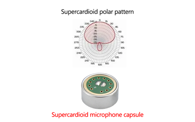 Wie ist eine Supercardioid -Mikrofonkapsel entwickelt?